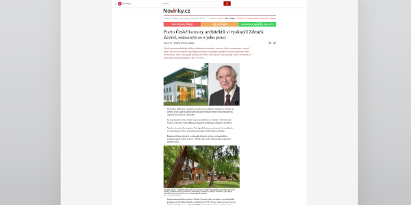 Novinky.cz - pocta České komory architektů